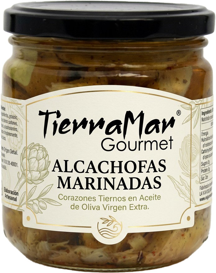 ALCACHOFAS MARINADAS EN ACEITE DE OLIVA VIRGEN EXTRA